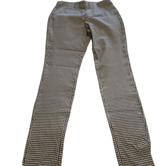 Michael Kors Navy Blue and White Houndstooth checkered leggings, size M - Picture 4 of 8